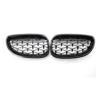 Front Bumper Fog Light Cover Grille For BMW E60 E61 5 Series A Pair Car Racing Grill Diamond Front Kidney Grille for Meteor Style for Chrome Auto Accessories(3)