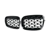 Front Bumper Fog Light Grill For BMW For E70 E71 E72 For X5 For X6 2007-2013 Car Diamond Grills Front Kidney Grill Chrome Mesh Grille Bumper Grille