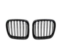 Front Bumper Fog Light Grill For BMW For X3 For F25 2010-2013 Front Kidney Double Line Grille Grill Racing Grills Auto Grill Accessori Bumper Grille(Carbon Look)