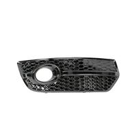 Front Bumper Fog Light Grill For Q5 2009-2012 Car Fog Lamp Grille Cover Front Bumper Mesh Honeycomb Grille Grill Glossy Black Bumper Grille(Black Right)