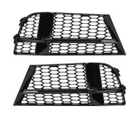 Front Bumper Fog Light Grille 8V3807681AE Fog Lamp Grill Trim for 8V S-Line 2016-2020 Gloss Black