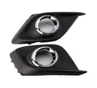 Front Bumper Fog Light Grille Cover, 1 Pair Chrome Trim for Mazda 3 Axela 2014-2016 Lower Bumper Fog Lights Replacement Compatible with BKD1-50-C11 BKD1-50-C21