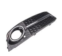 Front Bumper Fog Light Grille Fog Light Frame Cover Trim Front Bumper Lamp Grille Cellular Grid Car Accessories A4 B8 RS4 Style 2009-2012(Fog lamp cover R)