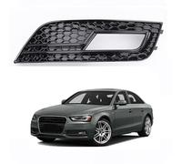 Front Bumper Fog Light Grille Insert for Audi A4 2013-2015 OE: 8K0807681K 8K0807682K, Mesh Cover Lower Grille Replacement Stylish Protective,Left