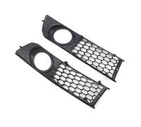 Front Bumper Fog Light Grille Insert for Audi A4 B6 2001-2005 A pair, Mesh Cover Lower Grille Replacement Stylish Protective