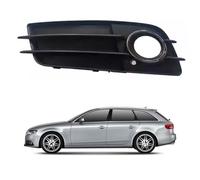 Front Bumper Fog Light Grille Insert for Audi A4 B8 2008-2012, Mesh Cover Lower Grille Replacement Stylish Protective,Left