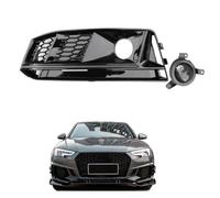 Front Bumper Fog Light Grille Insert for Audi A4 B9 2017-2019, Mesh Cover Lower Grille Replacement Stylish Protective,Right