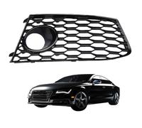 Front Bumper Fog Light Grille Insert for Audi A7 RS7 2009-2018, Mesh Cover Lower Grille Replacement Stylish Protective,Right