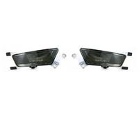 Front Bumper Fog Light Lamp Car Rear Bumper Reflector Fog Light Brake Tail Lamp For Range For Rover For Evoque 2011 2012 2013 2014 2015 2016 2017 2018(Pair Black)