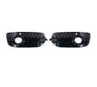 Front Bumper Fog Light Lamp For Q3 2013 2014 2015 Front Bumper Honeycomb Fog Lamp Frame Hollow Grille Under The Net Black Bright Car Accessories