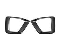 Front Bumper Fog Light Surrounds Compatible With A5 S5 2020 2021 2022 2PCS Front Bumper Fog Lamp Grill Cover Car Fog Light Racing Grille Frame Lid Cap Hood(Carbon Fiber Look)