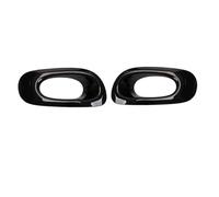 Front Bumper Fog Lights Cover Hood Frame Foglamp Surround Compatible With Honda JAZZ GE6 GE8 2012 2013 2014(1 Pair Black)