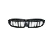 Front Bumper Grille 1 Pair Grilles Kidney Grill Replacement Front Bumper Double Line Grille Insert Compatible For 3 Series For G20 2019 51138072085