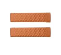 Front Bumper Grille 2-Piece Car Safety Seat Belt Comfort Kit Adjustable Protector Cushions(Brown 2pcs)