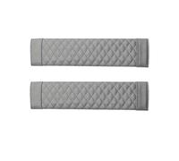 Front Bumper Grille 2-Piece Car Safety Seat Belt Comfort Kit Adjustable Protector Cushions(Grey 2pcs)
