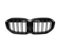 Front Bumper Grille Black Gloss Front Radiator Grid Bumper Grill Body Kit Tuning For BMW 1 Series F40 118i 120i 128ti 130i M135i XDrive 2020-2024 Front Kidney Grill(Glossy Black 2 Line)