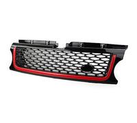 Front Bumper Grille Car ABS Front Bumper Mesh Grille Upper Grill For Range For Rover Sport 2010 2011 2012 2013 Black+Red Car Front Grill