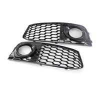 Front Bumper Grille Car Front Fog Light Grille Grills Fog Lamp Grille Cover Compatible With A4 B8 2008 2009 2010 2011 2012 8KD807682 8KD807681