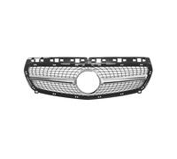 Front Bumper Grille Car Front Racing Grills Diamond Silver Style For Mercedes For Benz A Class W176 A180 A200 A45 2013-2016 Kidney Grilles Grill Kits