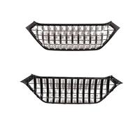 Front Bumper Grille Compatible For Hyundai Tucson Improved Diamond Grill ABS Mesh Mask Decorative Cover Accessories Refit 2015 2016 2017 18(Glossy Silver)