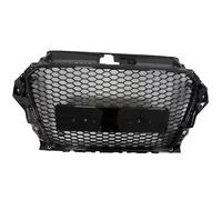 Front Bumper Grille Compatible With For A3 S3 8V 2014 2015 2016 For RS3 Style Car Front Radiator Honeycomb Mesh Racing Upper Grille