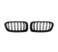 Front Bumper Grille Compatible With For F30 F31 F35 3-Series 2012 2013 2014 2015 2016 2017 2018 Front Bumper Kidney Grills Sport Grill Double Slat Line Grilles(Glossy black)