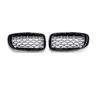 Front Bumper Grille Compatible With For F34 2012 2013 2014 2015 2016 2017 2018 2019 Car Front Kidney Grille Diamond Meteor Style Grille Front Bumper Grille(Silver and Black)