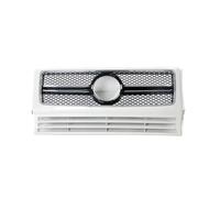 Front Bumper Grille Compatible With For W463 G Class G550 G500 G350 G55 G63 For AMG Wagon 1990-2018 Car Front Upper Bumper Hood Grille Mesh Grill Grille(White)