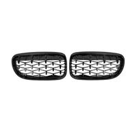 Front Bumper Grille Cover Compatible With For 3 Series E90 E91 2009 2010 2011 2012 Car Front Diamond Style Grille Front Bumper Radiator Kidneys Grill Replacement(Diamond-Glossy Black)