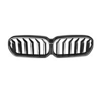Front Bumper Grille FOR 5 Series FOR G30 G31 G38 LCI 2021-2023 Carbon Fiber Double Slat Front Bumper Kidney Hood Grille Radiator Grille Replacement