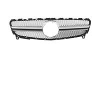 Front Bumper Grille For A Class W176 A35 A180 A200 A250 A260 2013-2018 Upgrade Front Inlet Mesh Grille Bumper Grill Middle Grid Tuning Bonnet Grille(AMG Silver)
