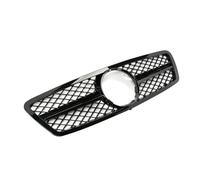 Front Bumper Grille For Benz For W203 For C200 For C240 For C320 2001-2007 Front Inlet Grille Racing Bumper Grill(Glossy Black)