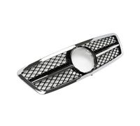 Front Bumper Grille For Benz For W203 For C200 For C240 For C320 2001-2007 Front Inlet Grille Racing Bumper Grill(Chrome Silver)