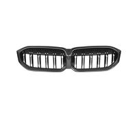 Front Bumper Grille For BMW 3 Series G20 G21 For LCI 2023-IN Touring Car Front Bumper Hood Kidney Grille Real Dry Carbon Fiber Racing Grills Replacement(Double Slat)