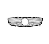 Front Bumper Grille For BMW 5 Series F10 F11 F18 2010-2017 2Pcs Car Gloss Black Front Kidney Double Slat Grill Grille(Diamonds-Silver)