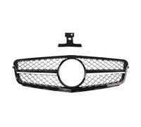 Front Bumper Grille FOR C-class FOR Coupe FOR W204 C204 S204 C43 C180 2007-2014 Inlet Middle Mesh Front Mask Grille Bumper Grill Tuning Front Grille Mesh(Black-Silvery)