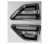 Front Bumper Grille For Land For Rover For Freelander 2 LR2 Radiator Grill | 2008-2015 Racing Door Side Grille Car Fender Spoiler Outflow Mesh Vent LR001660 LR001658(Carbon)