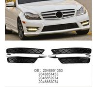 Front Bumper Grille for Mercedes C Class W204 2048851353 2048851453 Engine Air Regulation (2048852974 L trim)