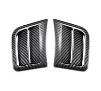 Front Bumper Grille For Subaru For Impreza For WRX STI 2009 To 2014 Front Bumper Air Outlet Side Vent Cover Fender Intake Frame Trim By ABS Gloss Black Front Kidney Grill(Carbon Look)