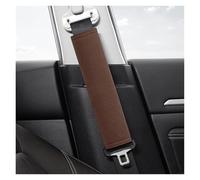 Front Bumper Grille For Toyota Gazoo Racing For Corolla For Prius For Camry For C-HR For RAV4 Leather Car Seat Belt Safety Shoulder Cover(Brown)