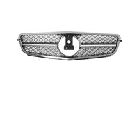 Front Bumper Grille For W204 Grille For C-Class C204 S204 2007-2014 C180 C200 C250 C300 C350 Diamond AMG GT Style Front Bumper(AMG-Chrome Black)
