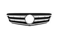 Front Bumper Grille For W204 Grille For C-Class C204 S204 2007-2014 C180 C200 C250 C300 C350 Diamond AMG GT Style Front Bumper(Sport-Chrome Black)