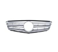 Front Bumper Grille Glossy Black GTR Style Front Bumper Grille For For Benz For C-class For W204 2008 2009 2010-2014 For C180 For C200 For C350(Sport-Chrome Silver)