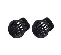 Front Bumper Grille Grill 13417363 2201099 13365420 Replacement for Vauxhall For Adam All Models 2013- A/C Air Vent Cover Outlet Grille(Black 2)(2pcs Black 1)