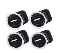 Front Bumper Grille Grill 13417363 2201099 13365420 Replacement for Vauxhall For Adam All Models 2013- A/C Air Vent Cover Outlet Grille(Black 2)(4pcs Black sliver)