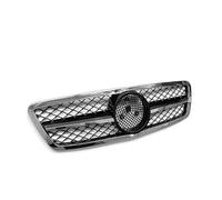 Front Bumper Grille Grill Compatible For Mercedes-Benz C-Class W203 C200 C240 C280 C320 2001 2002 2003 2004 2005 2006 2007(Type B Silver)