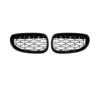 Front Bumper Grille Grill For E60 E61 550i 535i 2004-2009 Diamond Car Front Bumper Grille Kidney Racing Grill Black Frame Grills(Black)