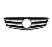 Front Bumper Grille Hood Grill For Mercedes For Benz C W204 2008-2014 C180 C200 C250 C300 Car Accessories(Sport-Chrome Black)