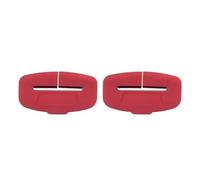 Front Bumper Grille Universal Car Seat Belt Silicone Protective Cover Safety Anti-Collision Scratch-Resistant(Red)