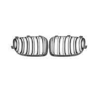 Front Bumper Grilles 1pair Car Front Bumper Kidney Grille Glossy Black Double Line Racing Grill For Bmw E81 E87 E82 E88 128i 130i 135i 2008-2013